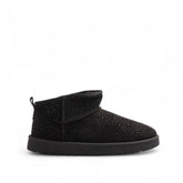 Europeon Union Women Black Chamois Half Boot #3287